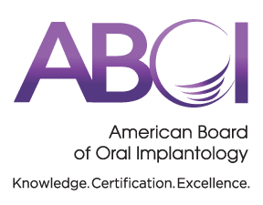 Diplomate of the American Board of Oral Implantology.